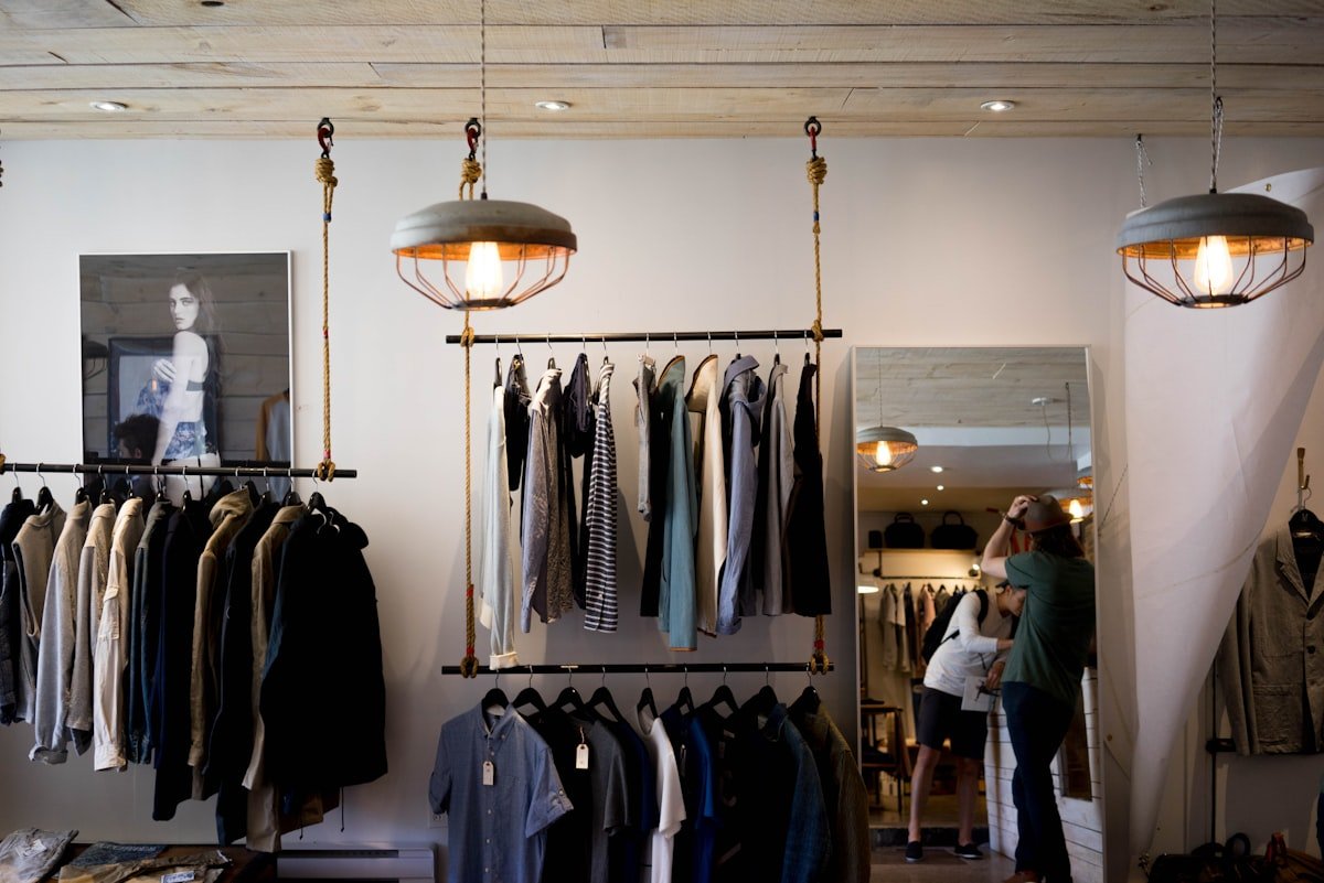 Boutique interior representing the look a Shopify theme should match